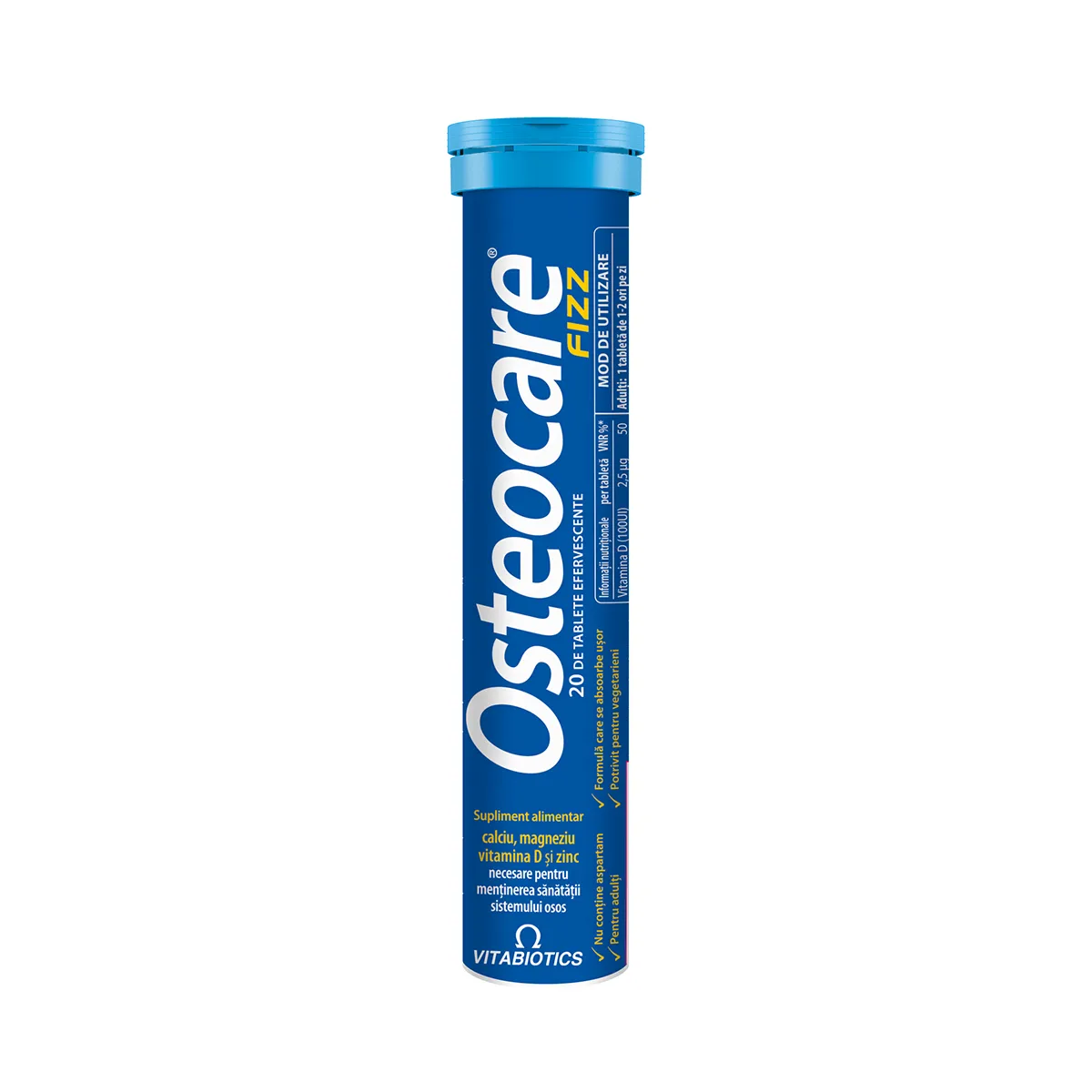 Osteocare Fizz, 20 tablete efervescente, Vitabiotics