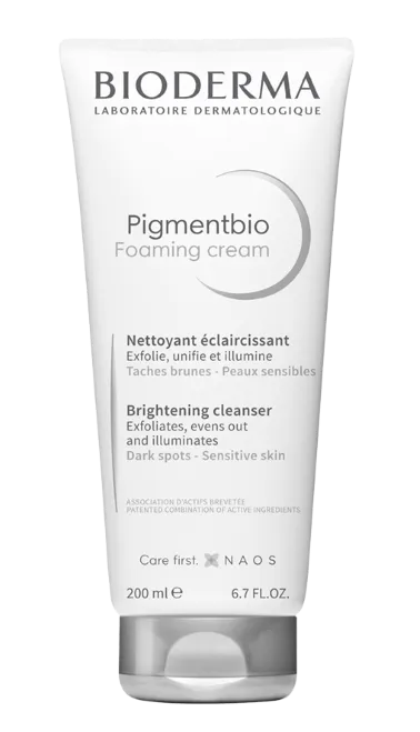 Spuma de curatare cu efect de exfoliere Pigmentbio, 200 ml, Bioderma