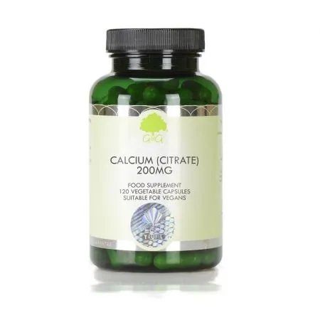 Calciu (citrat) 200mg, 120 capsule, G&G