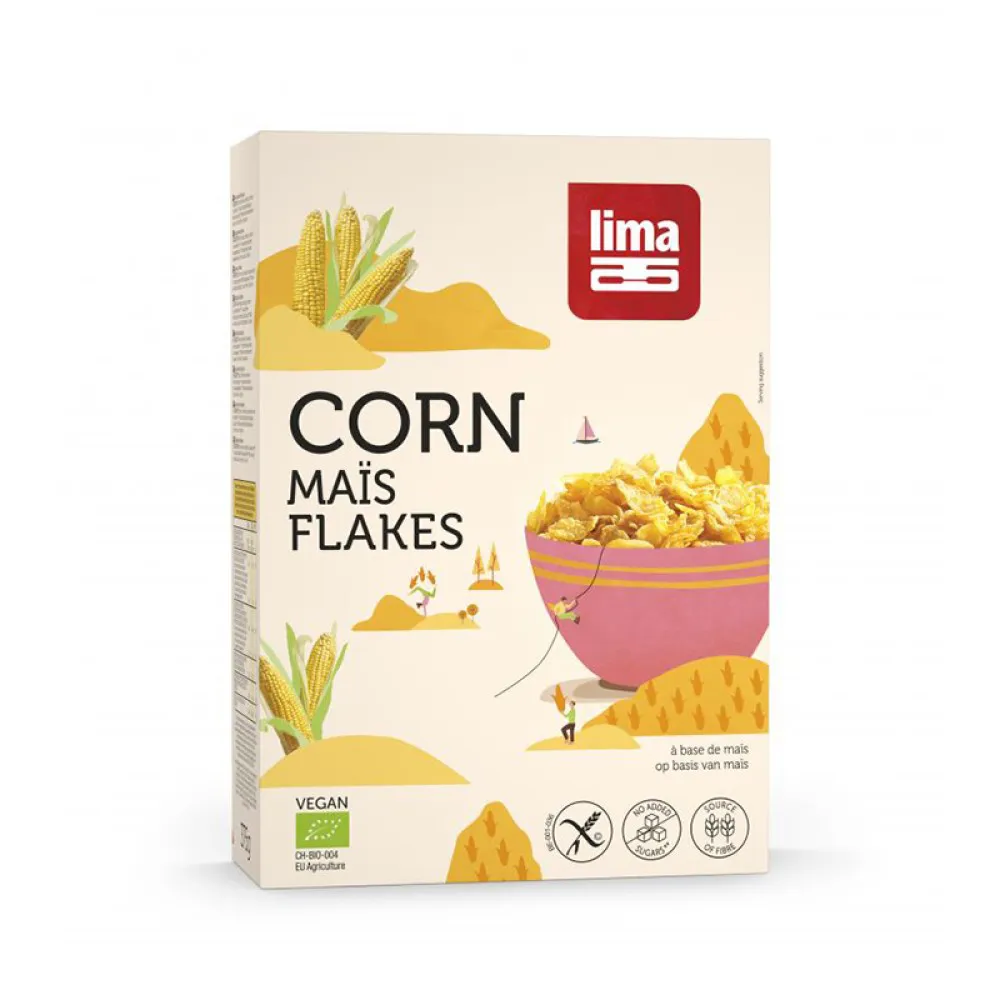 Fulgi de porumb bio (375 grame), Lima