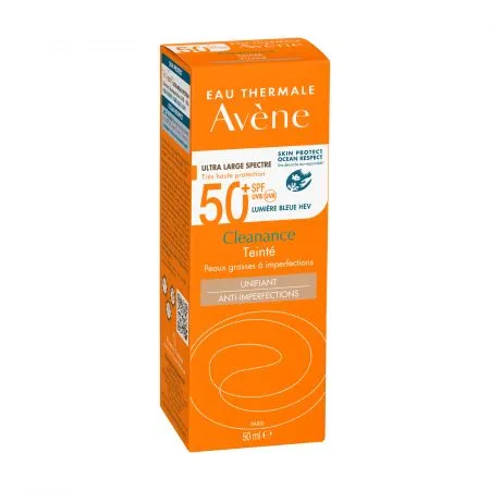 Crema nuantatoare cu SPF50+Triasorb Cleanance, 50 ml, Avene