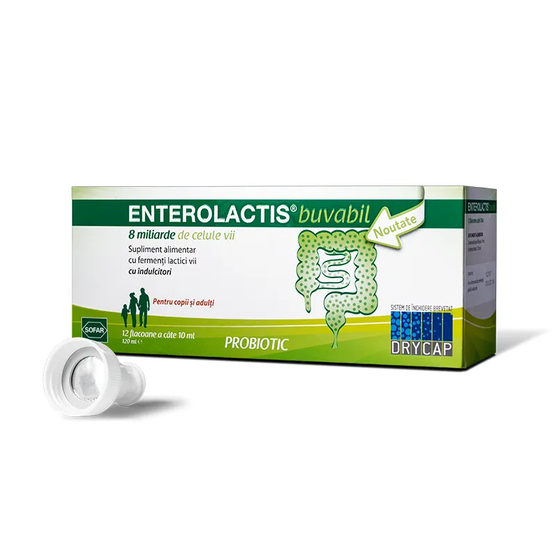 Enterolactis solutie buvabila 10ml x 12 flacoane