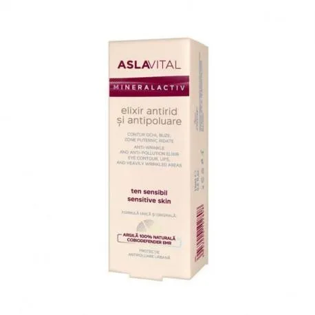 1520 ASLAVITAL Elixir Antirid Si Antipoluare, 15 ml