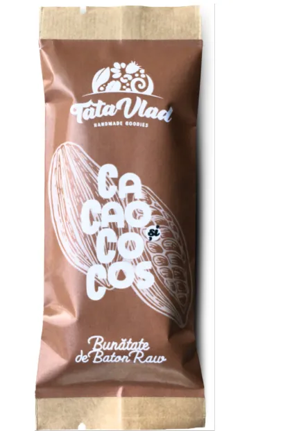 Baton cacao si cocos, 45 g, Tata Vlad