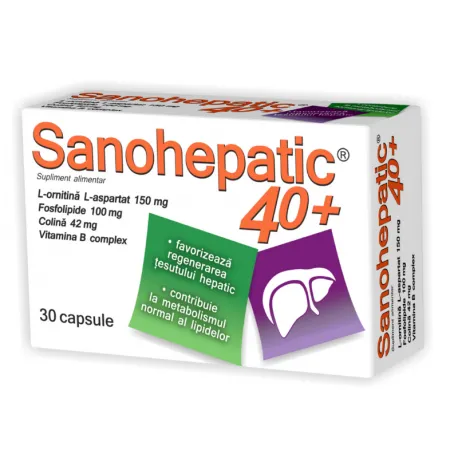 Sanohepatic 40+, 30 capsule