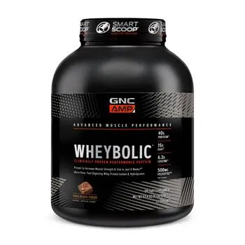 Proteina din zer cu aroma de prajitura de ciocolata AMP Wheybolic, 1798.5g, GNC