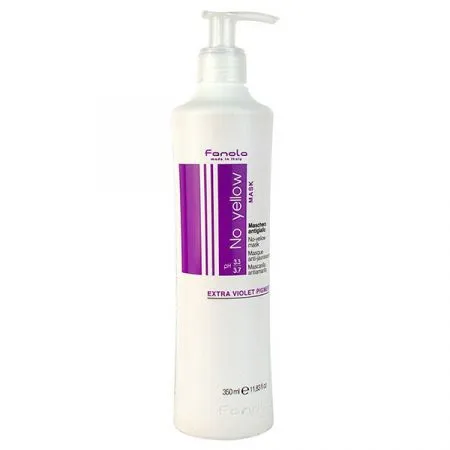 Masca pentru par blond NO YELLOW, 350 ml, Fanola