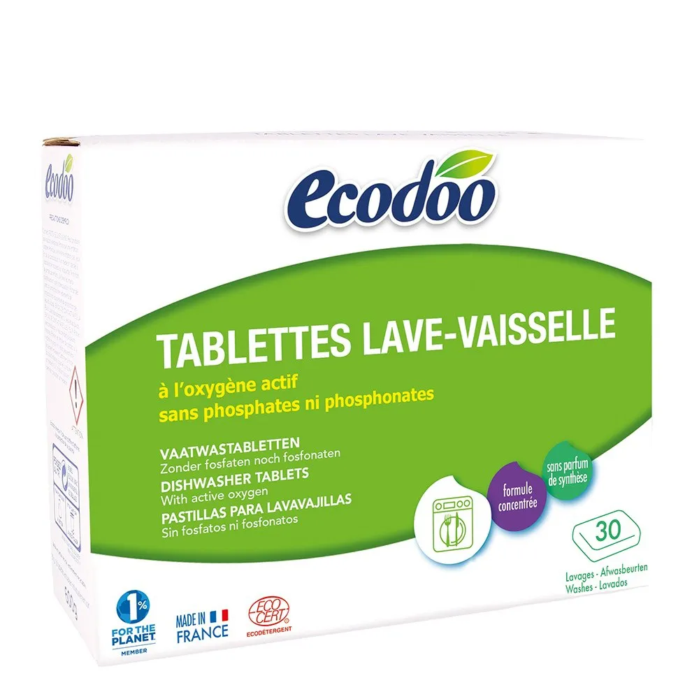 Tablete pentru masina de spalat vase - (30x20g), Ecodoo