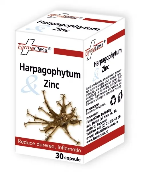 FarmaClass Harpagophytum si Zinc x 30 capsule