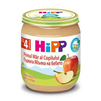 Piure primul mar al copilului Bio, 125g, HiPP