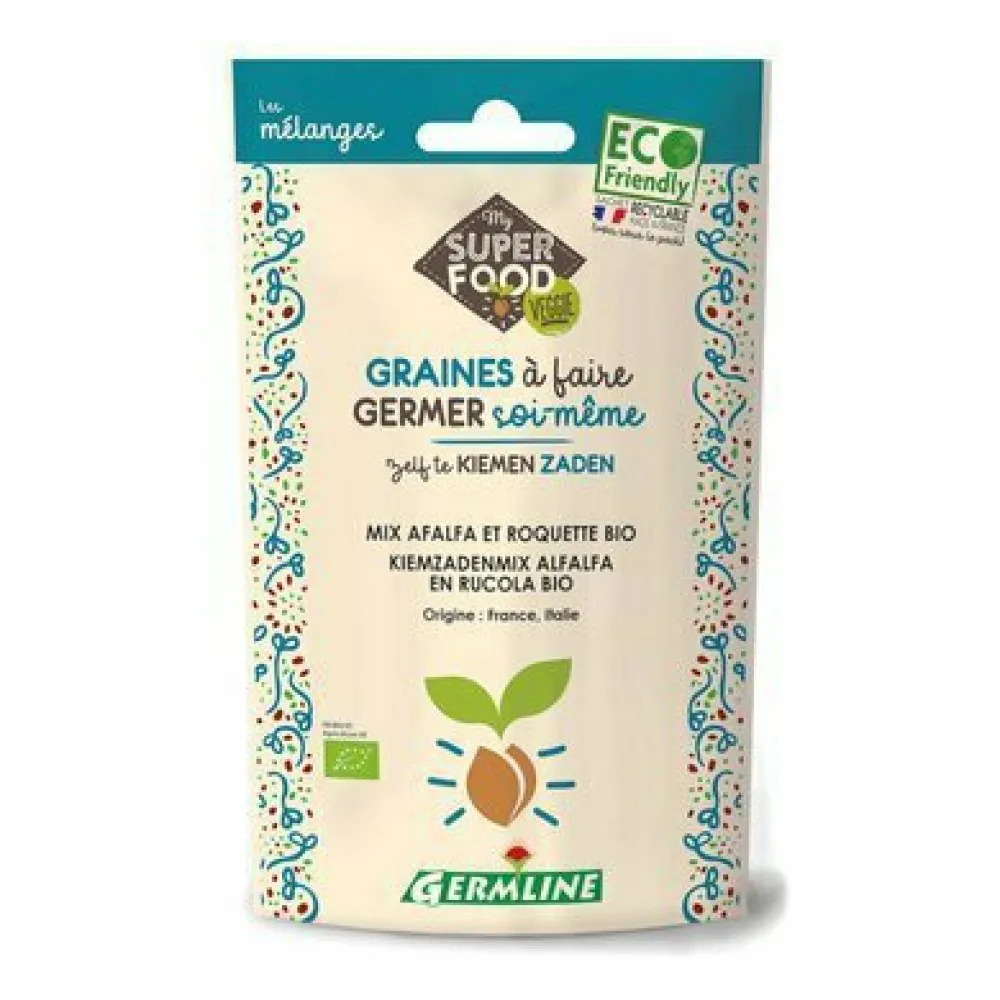 Mix alfalfa si rucola pentru germinat bio (150 g)