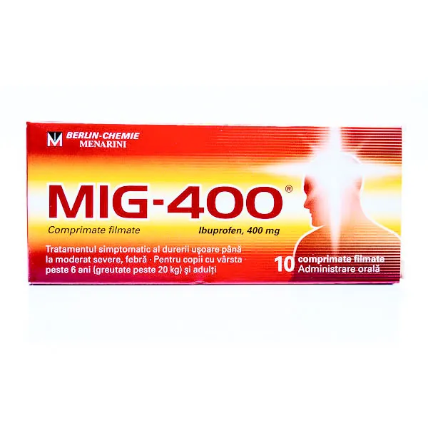 Mig 400, 10 comprimate, Berlin-Chemie Ag