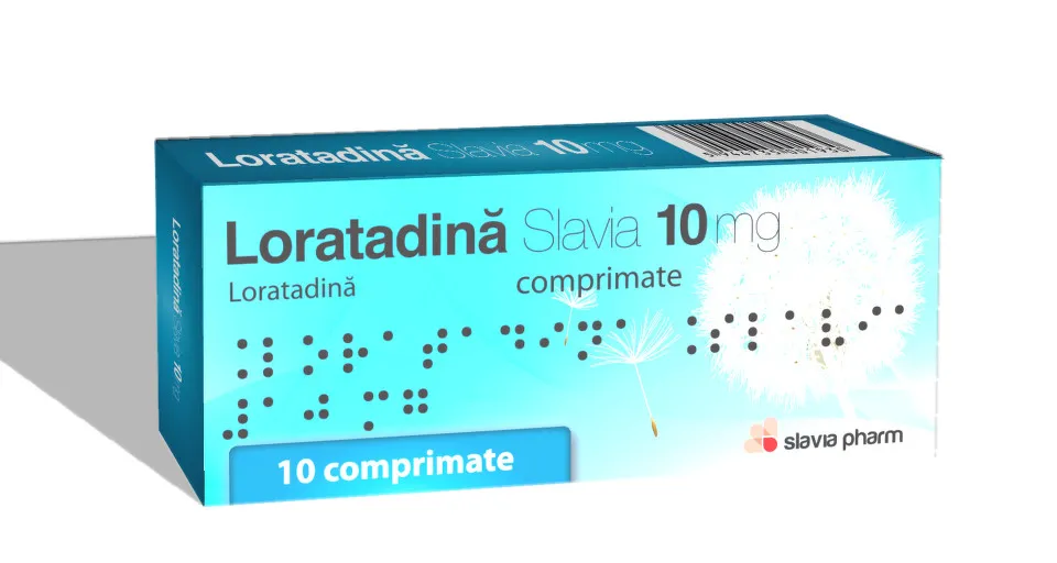 SLAVIA LORATADINA 10MG X 10 COMPRIMATE