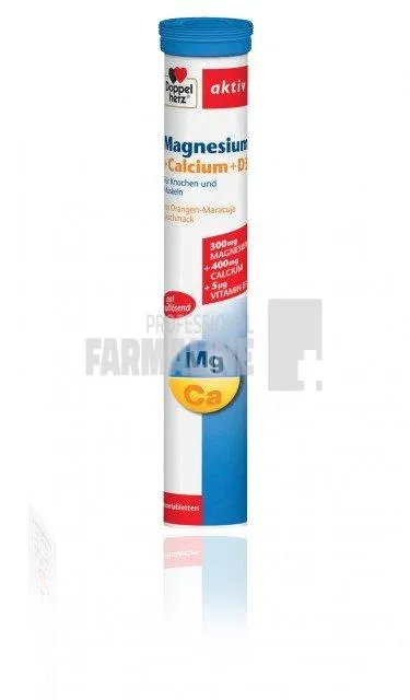 Doppelherz Aktiv Calciu, Magneziu si D3 15 comprimate efervescente