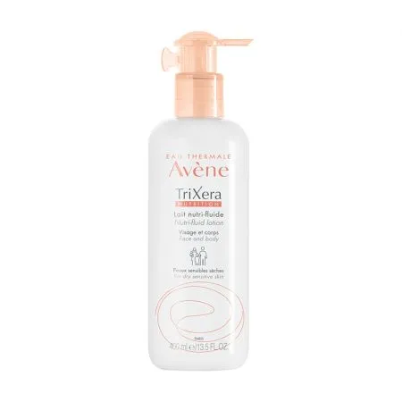 Lapte hidratant pentru piele sensibila si uscata TriXera Nutrition, 400 ml, Avene