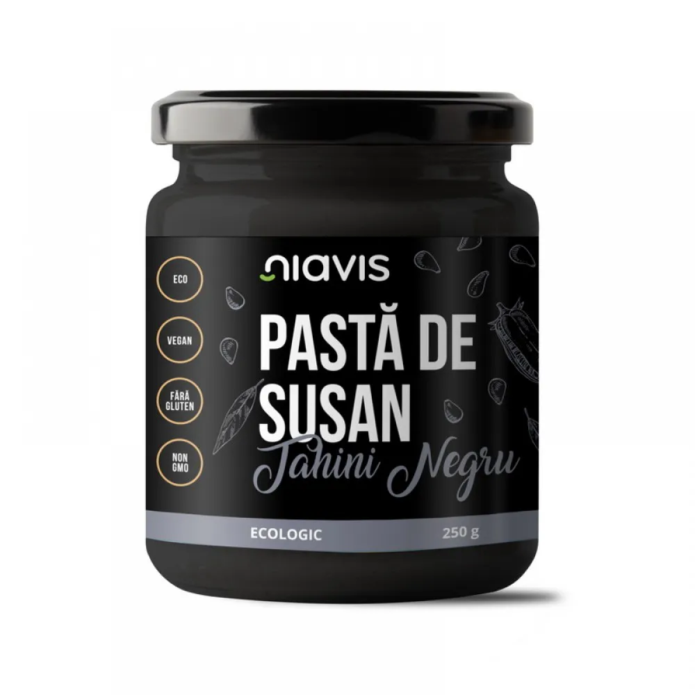 Pasta de susan (Tahini Negru) ecologica/BIO (250 grame), Niavis