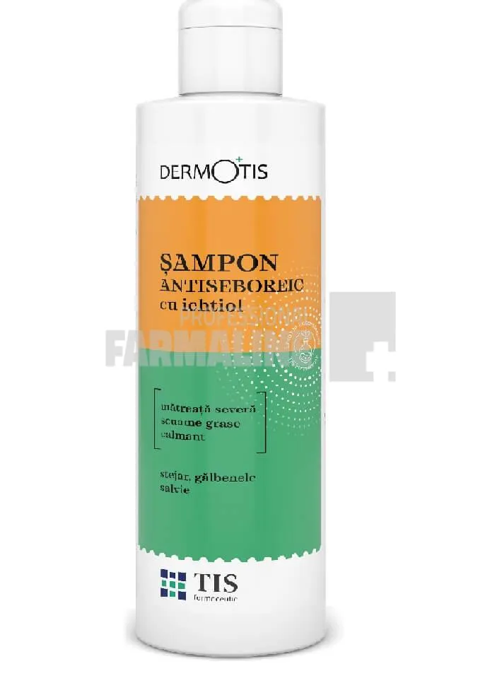 Tis Sampon antiseboreic cu Ichtiol, Galbenele si Salvie 100 ml