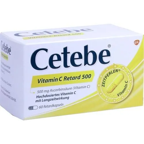 CETEBE VITAMINA C 500MG RETARD  60 CAPSULE