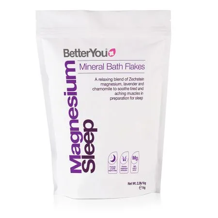 Fulgi de baie cu magneziu, lavanda si musetel, 1000g, BetterYou