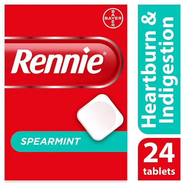 Rennie Spearmint , 24 tablete
