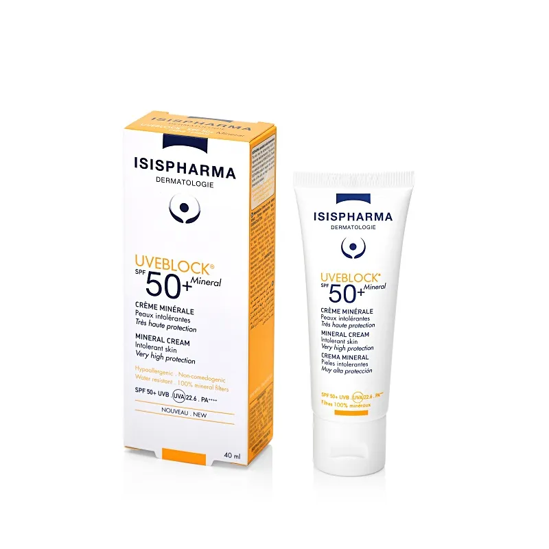 ISISPHARMA UVEBLOCK 50+ Mineral Cream 40 ML