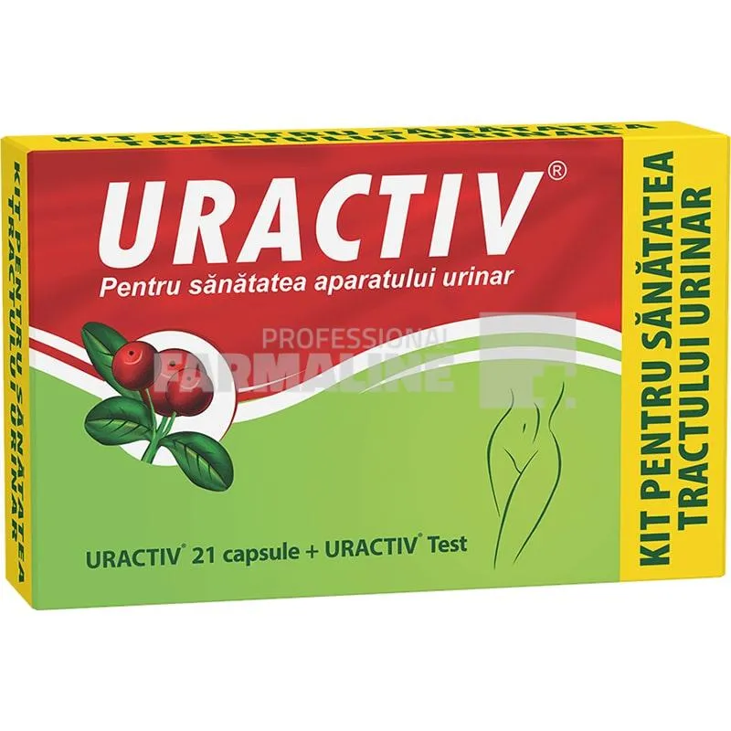 Uractiv  21 capsule + Uractiv test Cadou