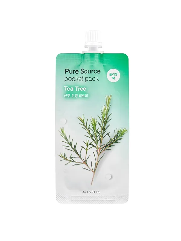 Masca de noapte pentru curatare cu arbore de ceai 10ml (Missha)