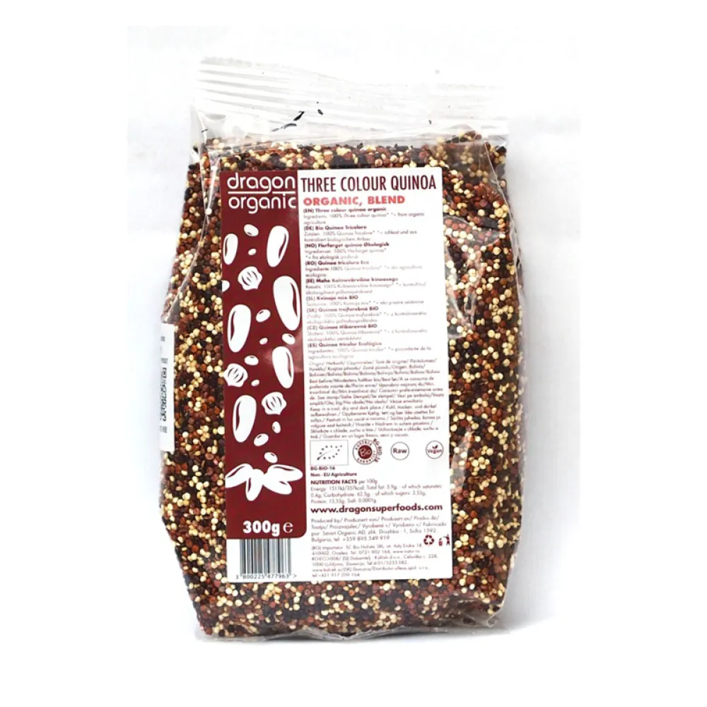 Quinoa tricolora bio (300 grame), Dragon Superfoods