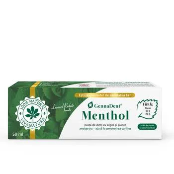 Pasta de dinti GennaDent Menthol, 50ml, VivaNatura