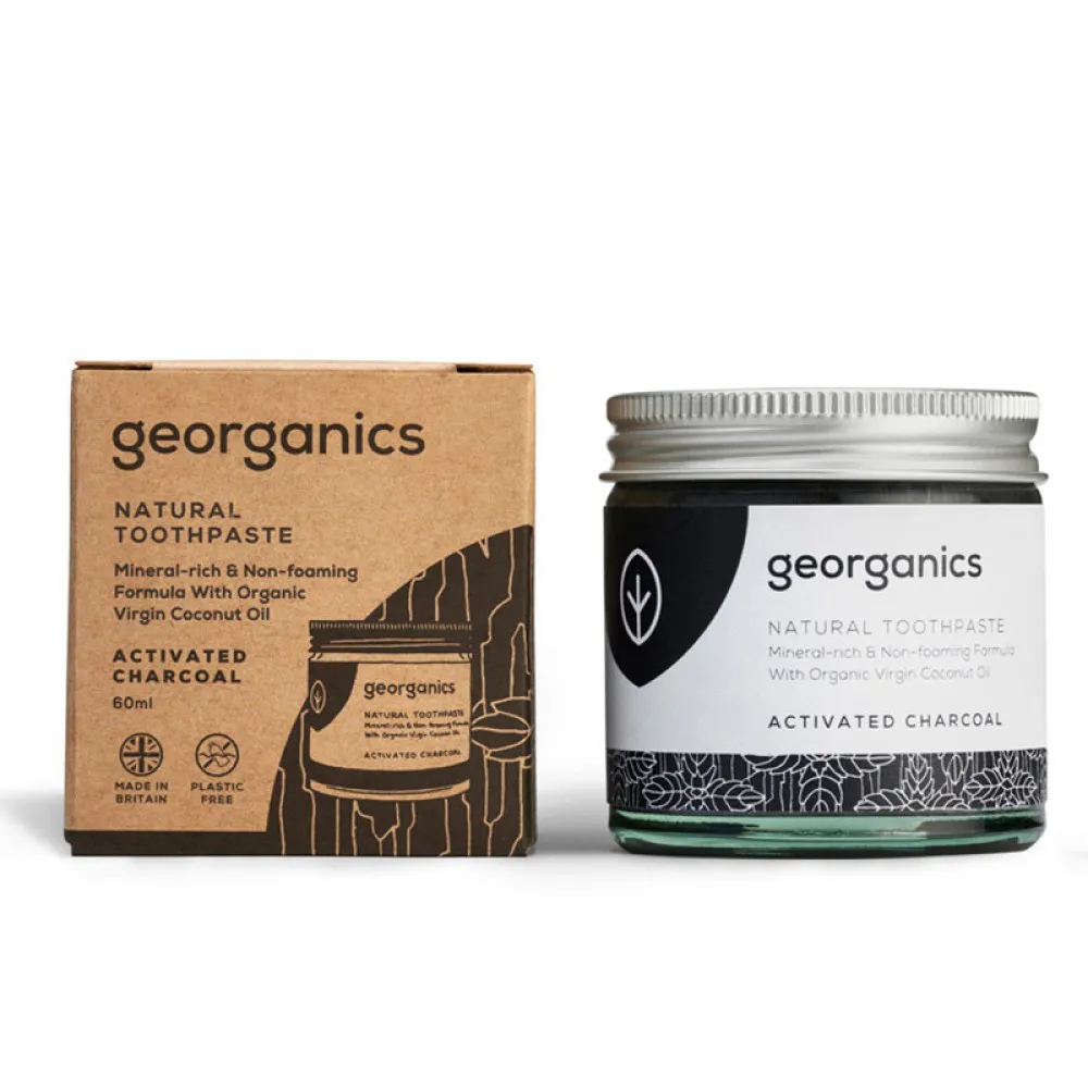 Pasta de dinti minerala Charcoal (60 ml), Georganics
