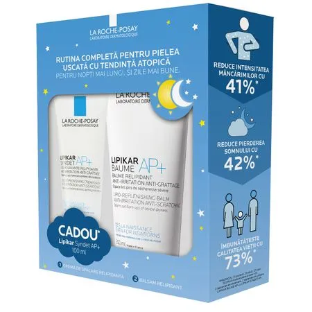 La Roche Posay Trusa Lipikar Baume AP+200 ml + Lipikar Syndet AP+200ml -70% reducere