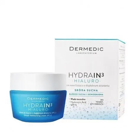 DERMEDIC Hydrain3 Hialuro Crema profund hidratanta SPF15, 50g