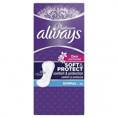 ALWAYS Platinum Deo Normal, 20 bucati