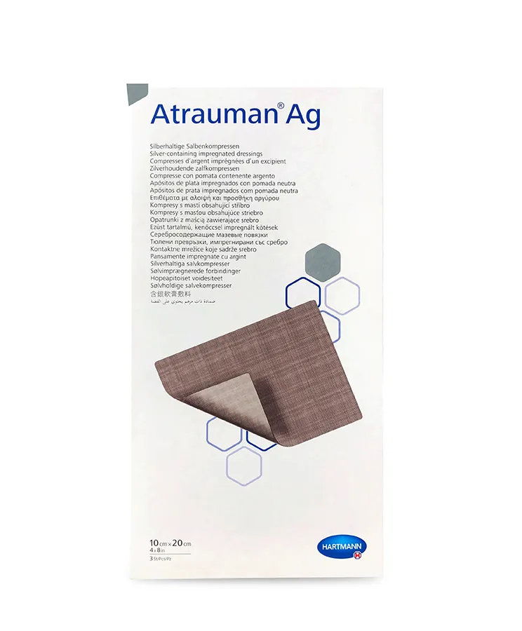 Hartmann Atrauman Ag Comprese cu unguent 10/20cm x 10 bucati