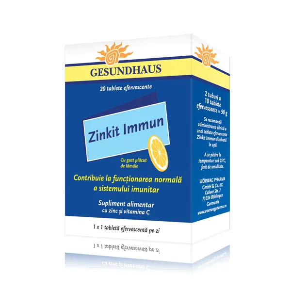 Zinkit Immun-2tuburi x 10-cpr.eff -Worwag Pharma