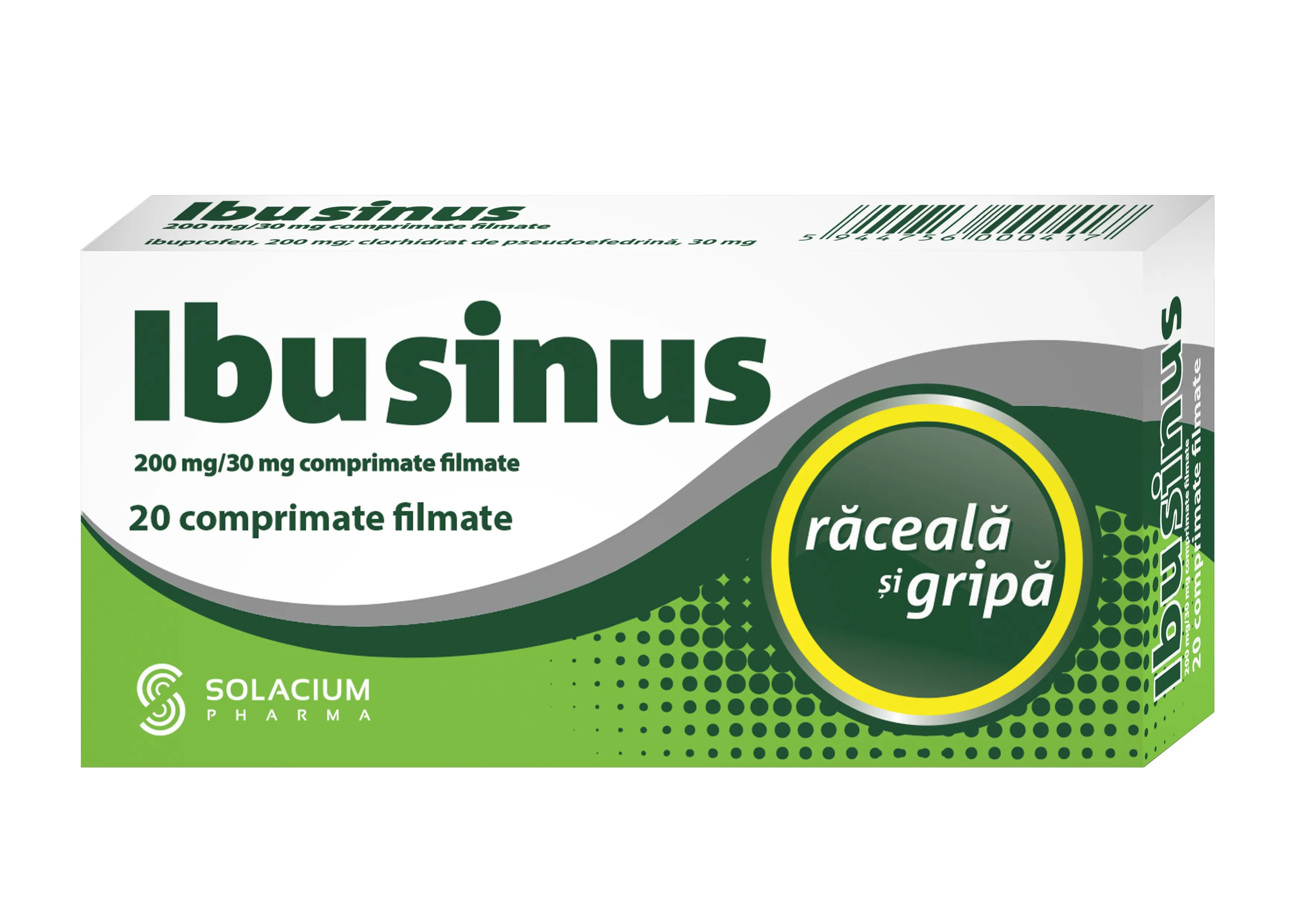 Ibusinus 200mg/30mg,20 comprimate filmate