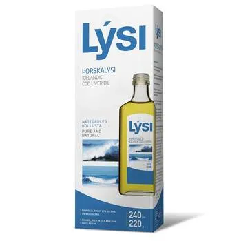 Ulei de ficat de cod, 240ml, Lysi