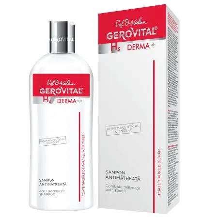 Sampon antimatreata H3 Derma+, 200 ml, Gerovital