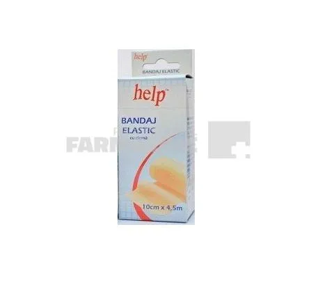 Bandaj elastic cu clema 10cm x 4,5m