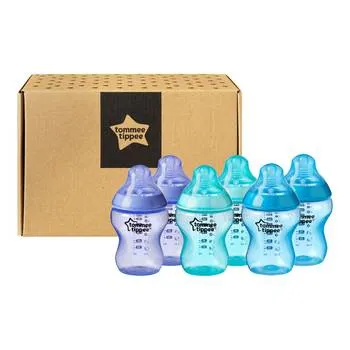Set biberoane ONL Multicolor Baieti 0 luni+, 6 x 260ml, Tommee Tippee