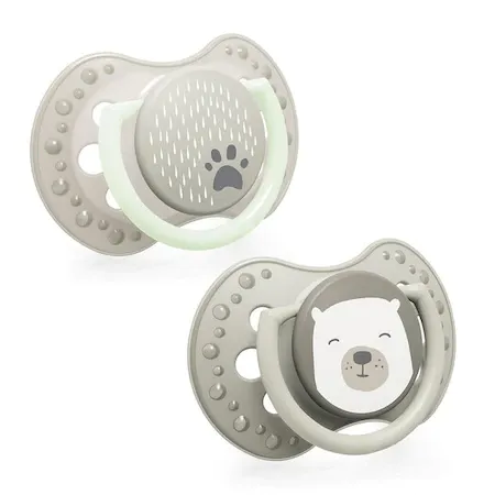 Lovi suzete din silicon Dynamic 3-6 luni Buddy bear x 2 bucati (cod 22/864)
