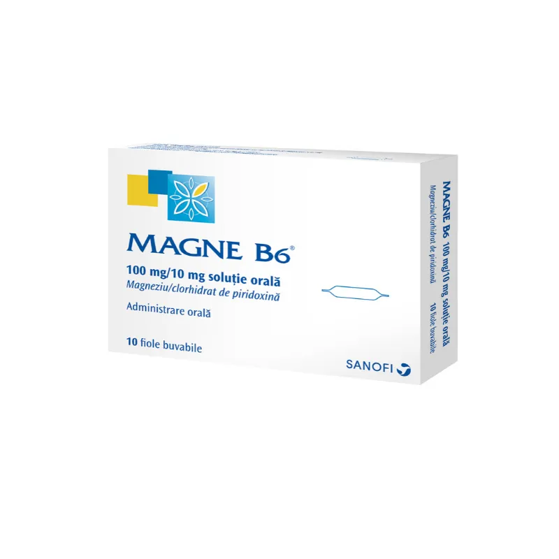 Magne B6 100mg, 10×10 ml fiole, Sanofi Aventis