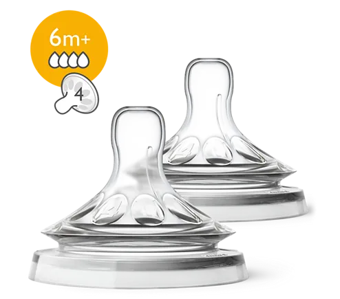 Tetina "Natural" 3 Orificii x 2 buc Ultra Soft