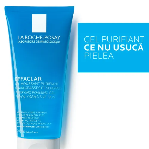 LA ROCHE POSAY Gel spumant purifiant Effaclar, 200 ml