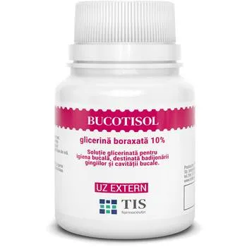 Bucotisol glicerina boraxata 10%, 25ml, Tis Farmaceutic