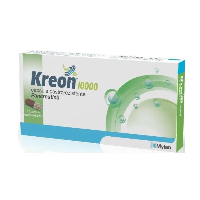 Kreon 10000, 20 capsule, Mylan Healthcare
