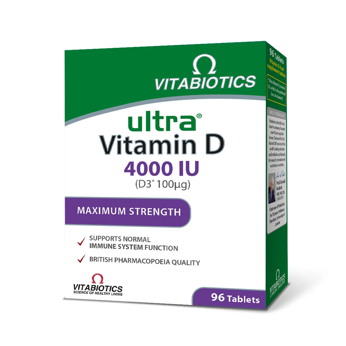 Vitabiotics Ultra Vitamin D3 4000UI x 96 tablete