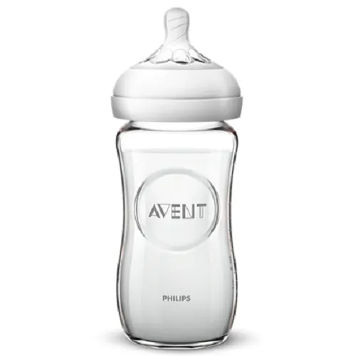 AVENT Natural Biberon sticla x 240ml 1m+