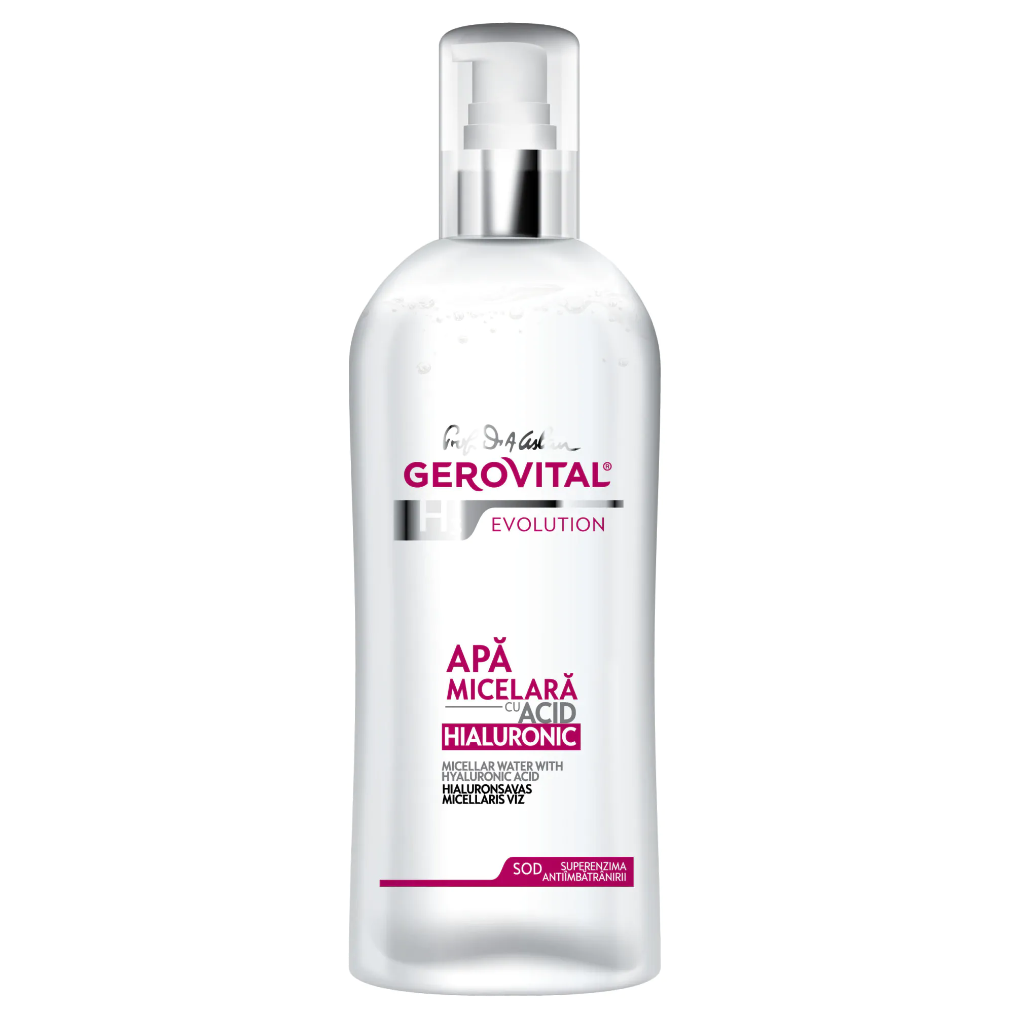 Gerovital H3 Evolution Apa micelara cu acid hialuronic