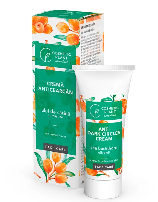 Crema anticearcan cu ulei de catina si masline, 30 ml, Cosmetic Plant